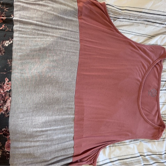 Maurices Peach and Gray Floral Tank Top - Picture 3 of 3
